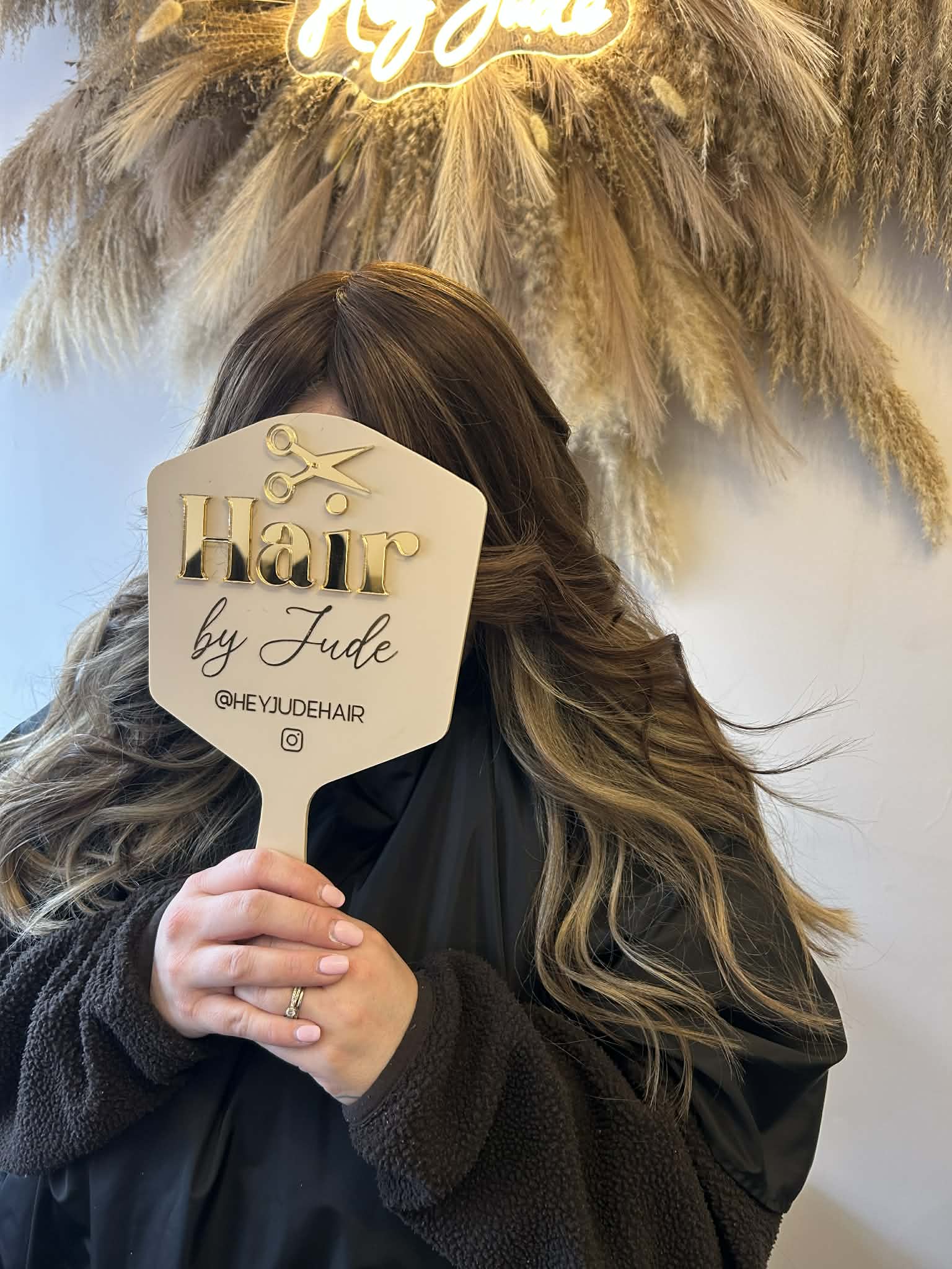 Before hair enhancer, client two