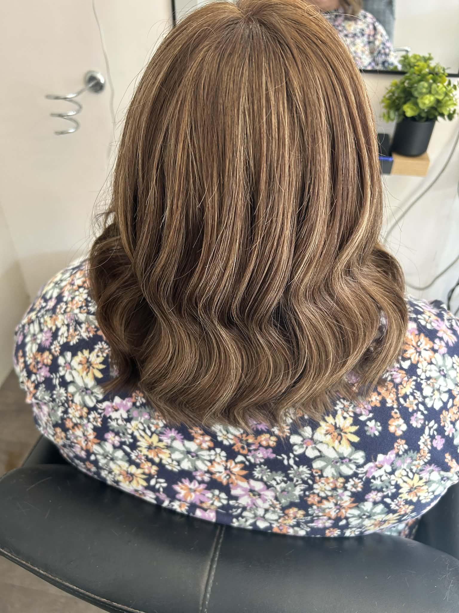 After hair enhancer, client two